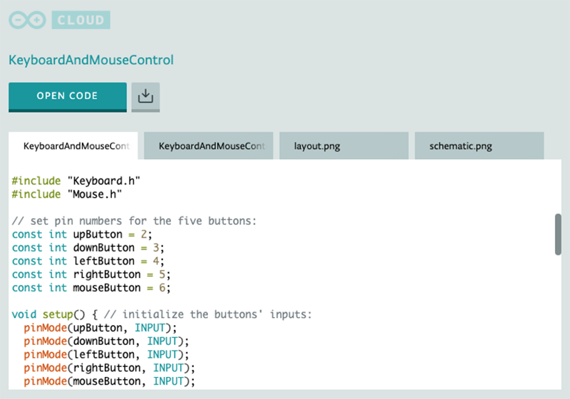 Arduino Snippet Keyboard